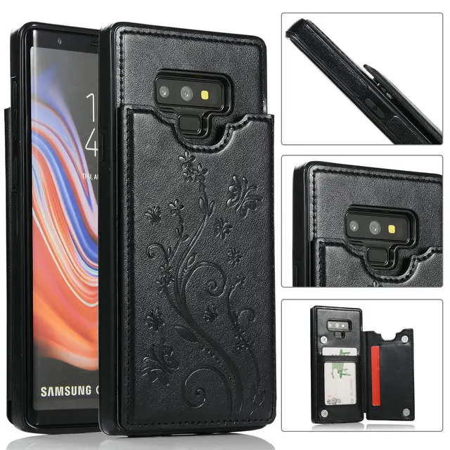 Роскошный кожаный чехол для samsung S9Plus чехол S10Plus Note9 чехол для Note 9 Galaxy S10 S9 S8 Etui для samsung Note 10 Plus чехол S10E