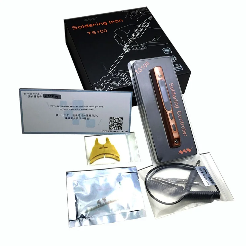 

Full Set Intelligent Programmable Electric Soldering Iron Digital LCD Mini TS100 Control Terminal Soldering Iron BC2+I/K+I/D24+I