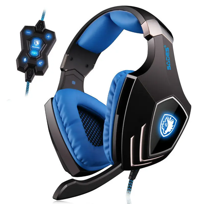 SADES A60 7.1 Surround Sound Pro Gaming Headset Gamer