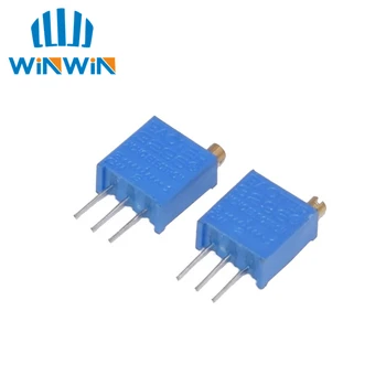 

10pcs 3296W 3296 50 100 200 500 ohm 1K 2K 5K 10K 20K 50K 100K 200K 500K 1M ohm 103 100R 200R 500R Trimpot Trimmer Potentiometer