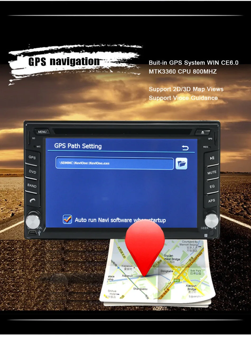 Excellent 2 Din GPS 6.2