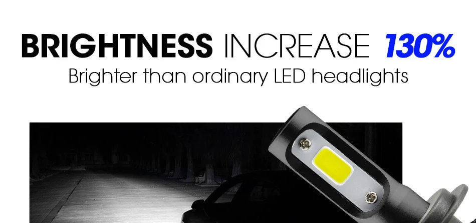 1 Pair Car light H4 LED H7 H11 H1 H8 H9 9004 9005 9006  LED Car Headlight Bulbs 72W 8000LM 6500K Auto Headlamp 12V 24V foglight4