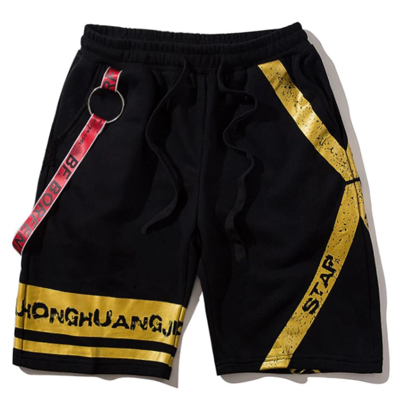 Мужские шорты для отдыха в стиле хип-хоп с эластичной резинкой на талии, большие размеры, мужские летние повседневные пляжные шорты-светильник, повседневные мужские шорты 5xl 6xl