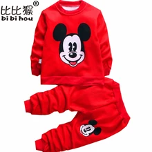 new Autumn Winter baby girls clothing sets children velvet warm clothes set font b kids b