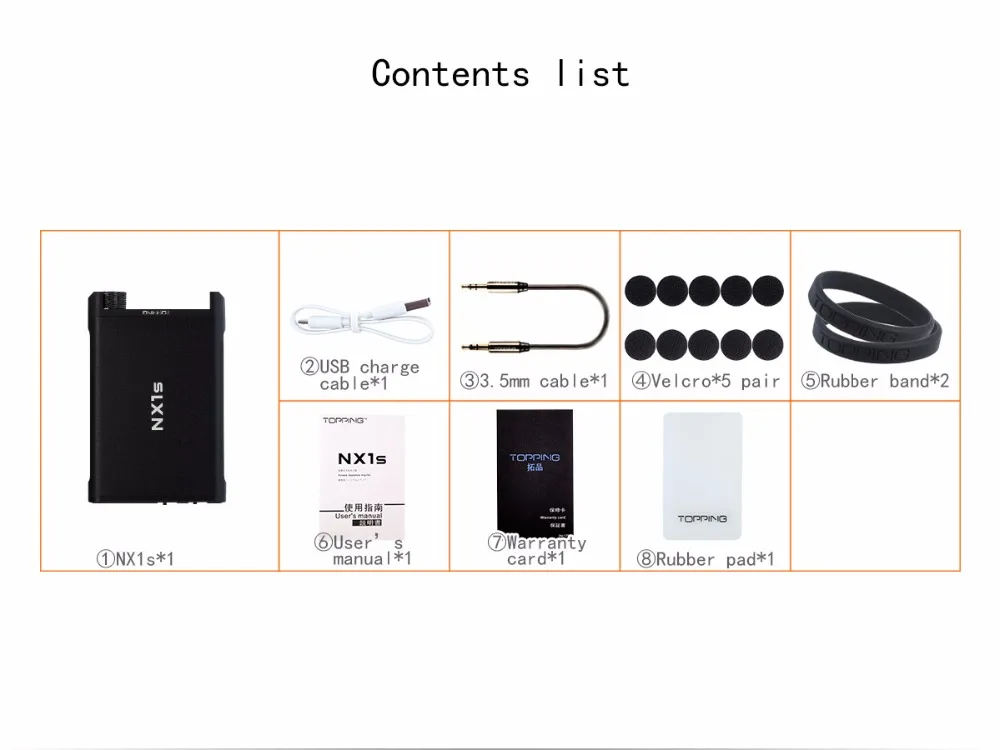 Topping NX1s Hi Res Digital HiFi Portable Headphone Amplifier