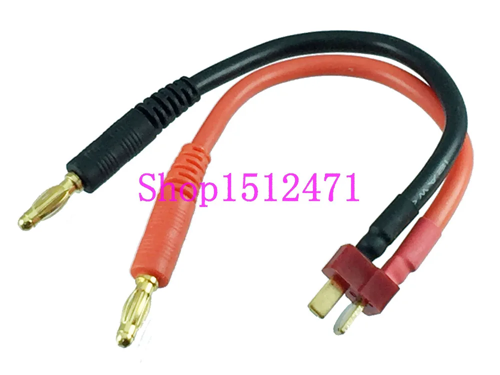 

1pce Deans T-Plug to 4mm banana Bullet 12AWG 15CM for IMAX B6 B6AC B8 Chargers