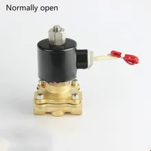 1/" Электрический электромагнитный кузова клапанов сплавной для воды воздуха газа воды, воздуха DC12V 24 V 220 V нормально разомкнутый