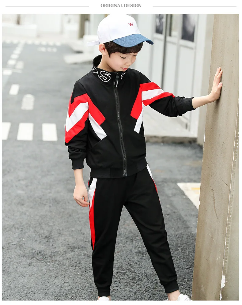 Children Clothing Sports Suit for Boys and Girls Hooded Outwears Long Sleeve Boys Clothing 3PC/Set Casual Tracksuit