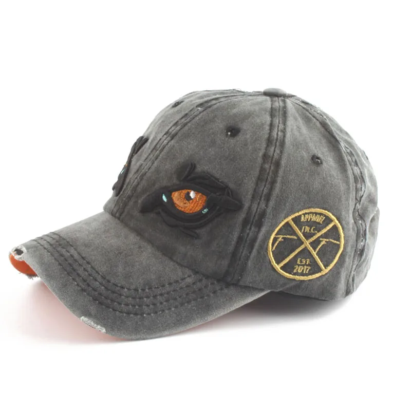 

Washed Cotton Vintage Baseball Cap Men Snapbacks Dad Hats For Women EYE Embroidery Hip Hop Cap Baseball Hat Casquette Gorras