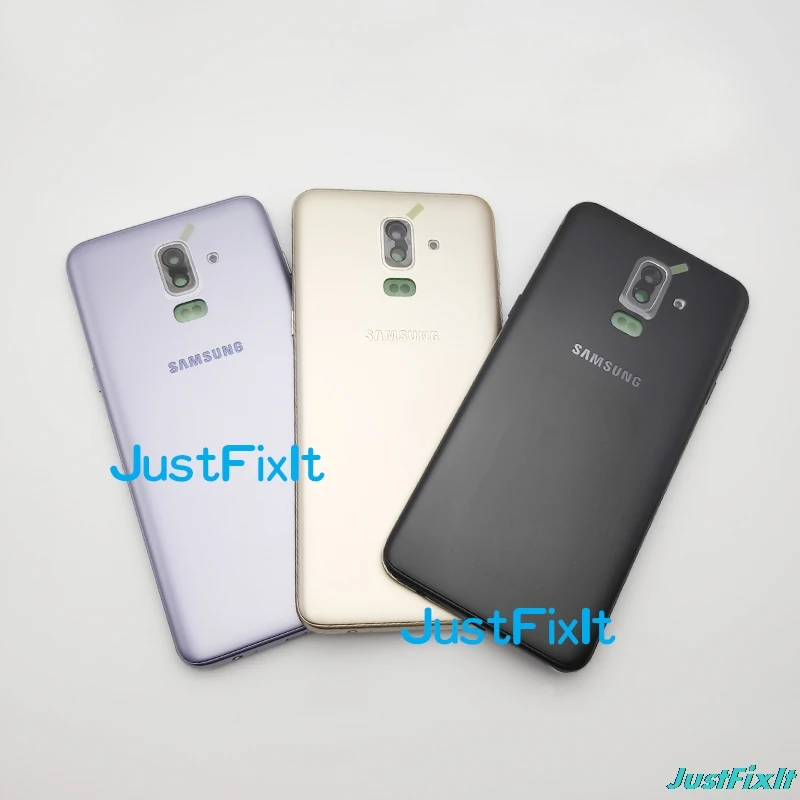 

For SAMSUNG Galaxy J8 J800 J800F Back Battery Cover Door Rear Glass Housing Case Replace Battery Cover