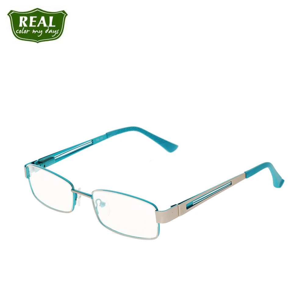 

REAL Frame Glasses Hollow Frame Men Prescription Myopia Square Stainless Steel Glasses For Unisex Metal Optical Glasses Women