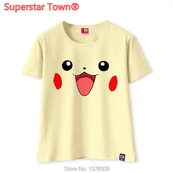 

Unisex Casual T Shirt Kawaii Pikachu Jigglypuff Squirtle Tops Student School Shirts Female Girls Harajuku Style Cute Tee 2018