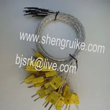 0,5 M K термопара с мини-разъемом для цифрового термометра покрытый лаком