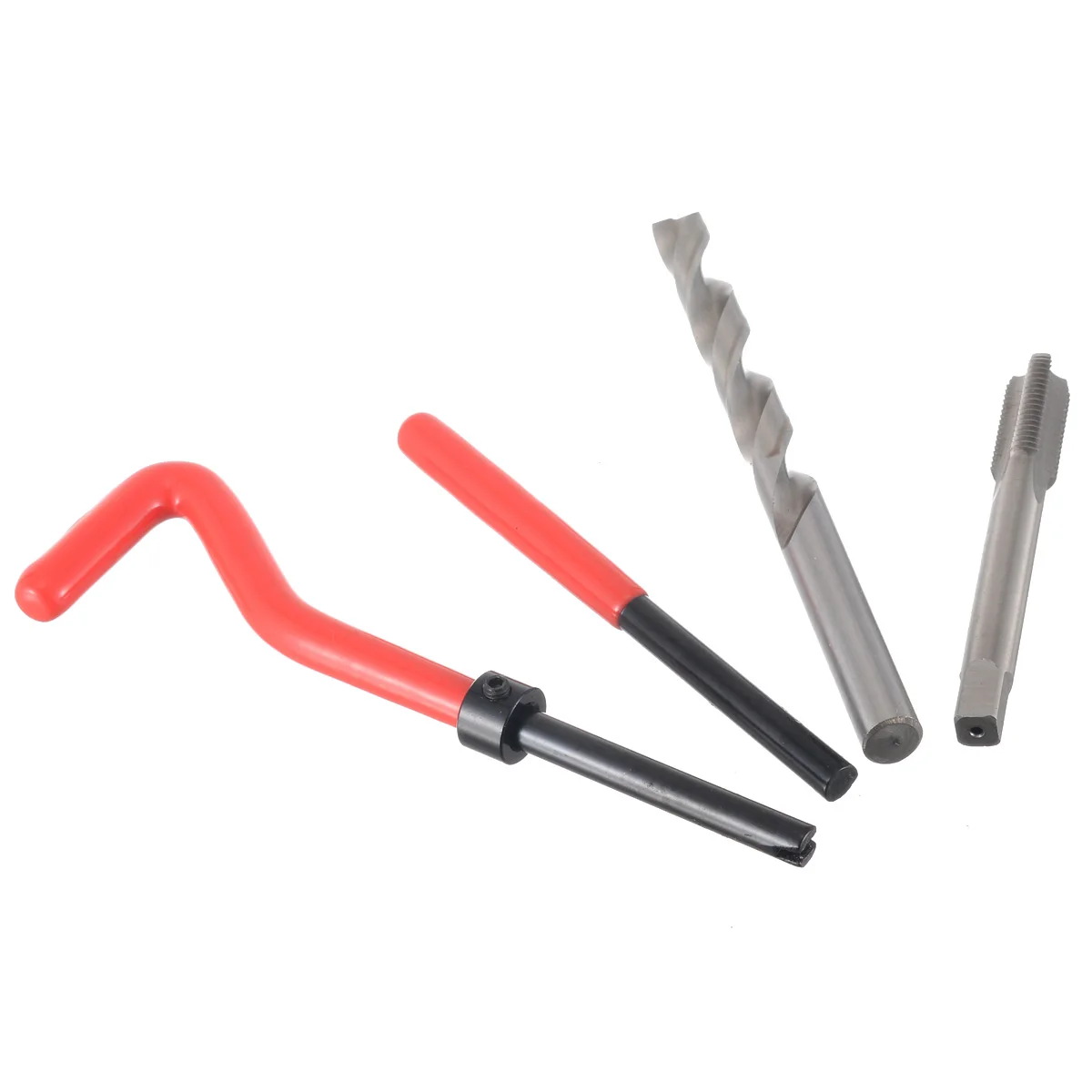 Mayitr 15pcs Thread Tap Repair Cutter Tool Kit M9*1.25*13.5mm Helicoil Compatible for Auto Repairing Tools Thread tap Drill bit