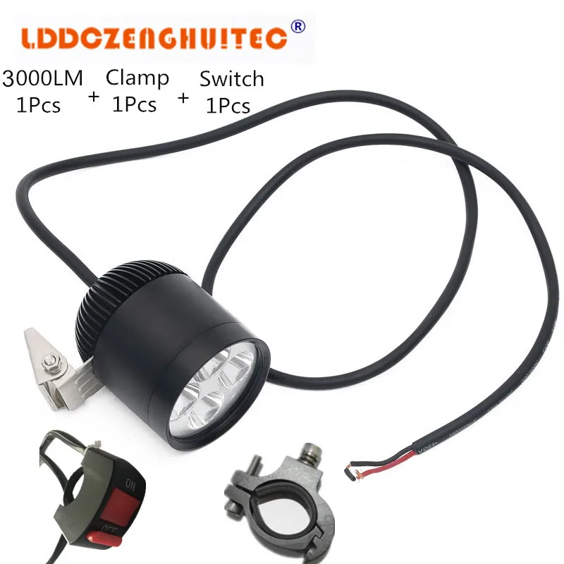 

LDDCZENGHUITEC 30W 3000LM motorcycle fog lights led, motorcycle parts/ motorcycle parts for honda goldwing, moto motorcycle