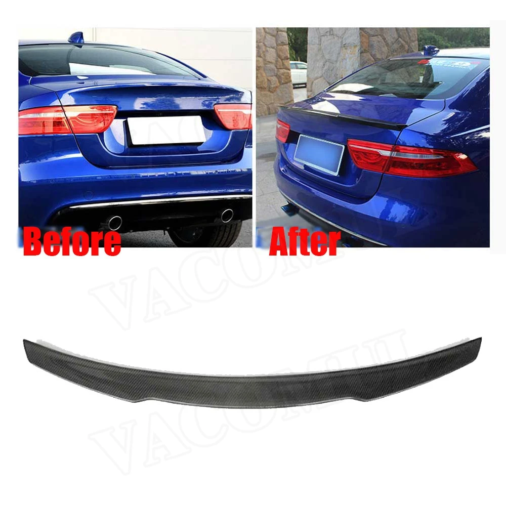 Rear Spoiler fits for Jaguar XE Sedan Spoiler 2015-2018 Carbon Fiber Rear Trunk Lid High Kick Tail Wing Rear Spoiler fits for Jaguar XE Sedan Spoiler 2015-2018 Carbon Fiber Rear Trunk Lid High Kick Tail Wing