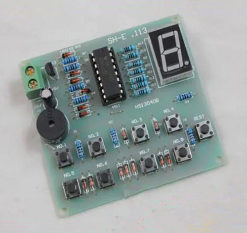 

Free Shipping!!! CD4511 eight-way digital display responder kit / 8-way skill competition training / electronic diy (parts)