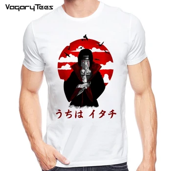 

New Arrival Men Fashion Cool Anime uchiha itachi uzumaki sasuke kakashi gaara Printed Tshirt Tee Hipster Cool Naruto Design Tops