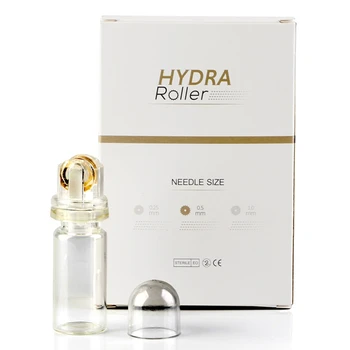 

New Derma roller needles Titanium Microneedle Hydra Roller 64 Gold Tips Anti-Aging for Hyaluronic Acid Skin care Tighten Whiten