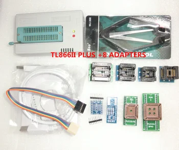 

Free Shipping TL866II PLUS USB universal Programmer TL866 MiniPro +8 items