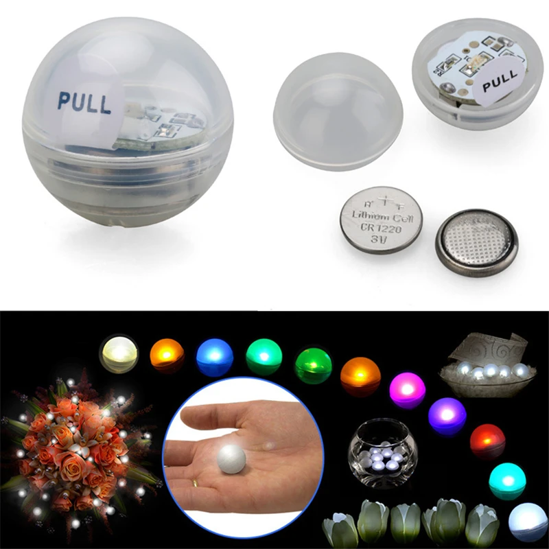 

12x Fairy LED Christmas Ball Lights Pearl Submersible Floating Mini Berry Light With Battery Holiday Table Party Vase Decoration