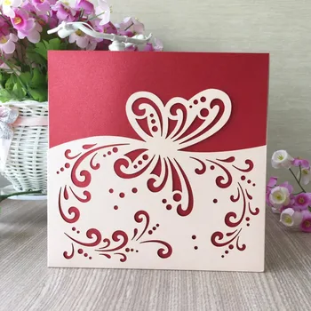 

30pcs birthday Wedding Invitation Cards Laser Cut butterfly Party Marriage Invitations Greeting Card Event & Party Supplies