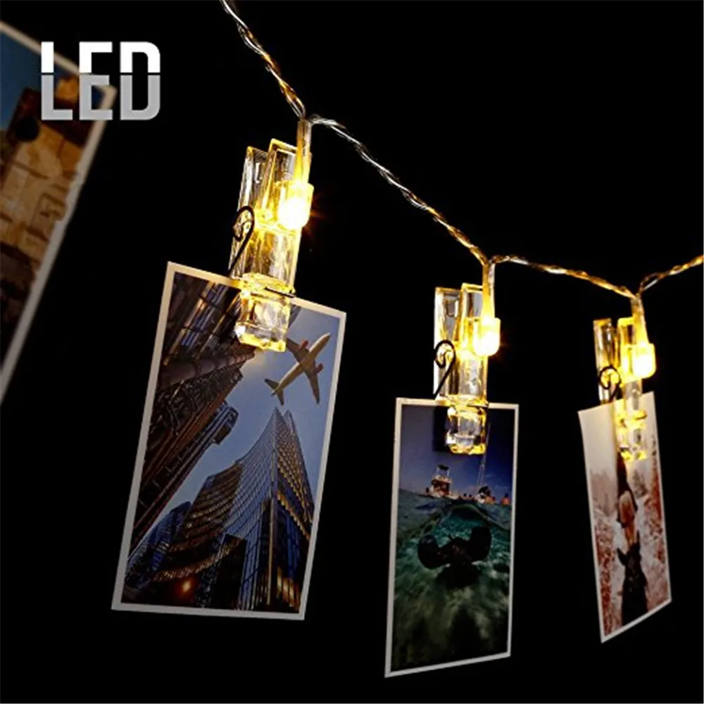 NEW 1.5M 3M 4M Photo Clip Holder LED String lights For Christmas New Year Party Wedding Home Decoration Fairy lights Battery led string lights photo clip fairy tale garland lights christmas new year wedding party home decoration battery holiday lights