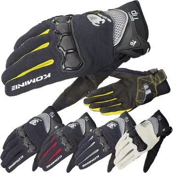 

Free shipping KOMINE GK-162 Motorcycle Gloves PROTECT 3D Air Mesh Sport racing Cycling Gloves TOuch SCreen