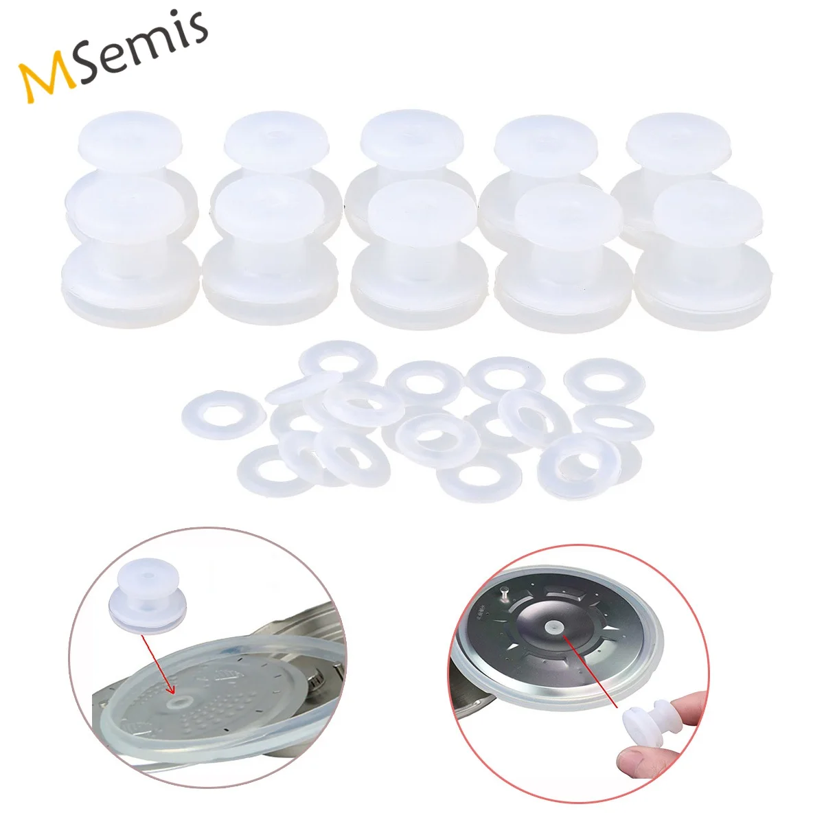 Electrical Power Pressure Cooker Valve Parts Silicone Float Sealer Fixed Seal Ringsin Other