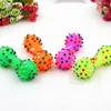 1pcs Pet Dog Cat Puppy Sound Polka Dot Squeaky Toy Rubber Dumbbell Chewing Funny Toy ► Photo 1/6