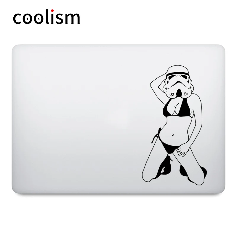 

Sexy Lady Trooper Decal Laptop Sticker for Apple MacBook Pro Air Retina 11 12 13 14 15 inch Mac Surface Book Skin Notebook Decal