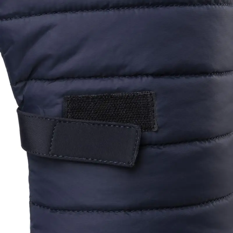 Haoshen/зимние сапоги для девочек женская зимняя обувь на меху на платформе сапоги выше колена на танкетке женские сапоги из искусственной кожи размер 35-44