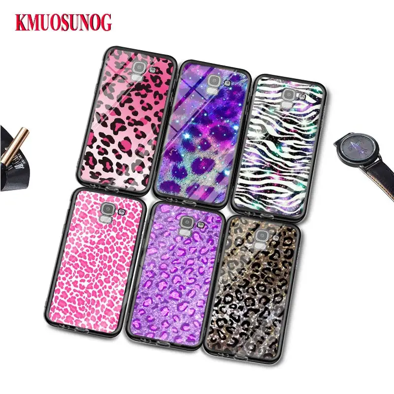 

Black Silicone Case Fashion Leopard Art for Samsung Galaxy j8 j7 j6 j5 j4 j3 Plus Prime 2018 2017 2016 Phone Bag Cover
