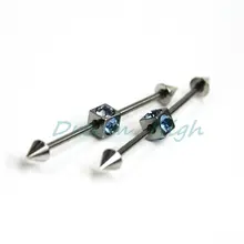 Новое поступление штанга industrial Straight 16 Калибр пирсинг промышленный пирсинг длинный бар модные серьги рекламная продукция