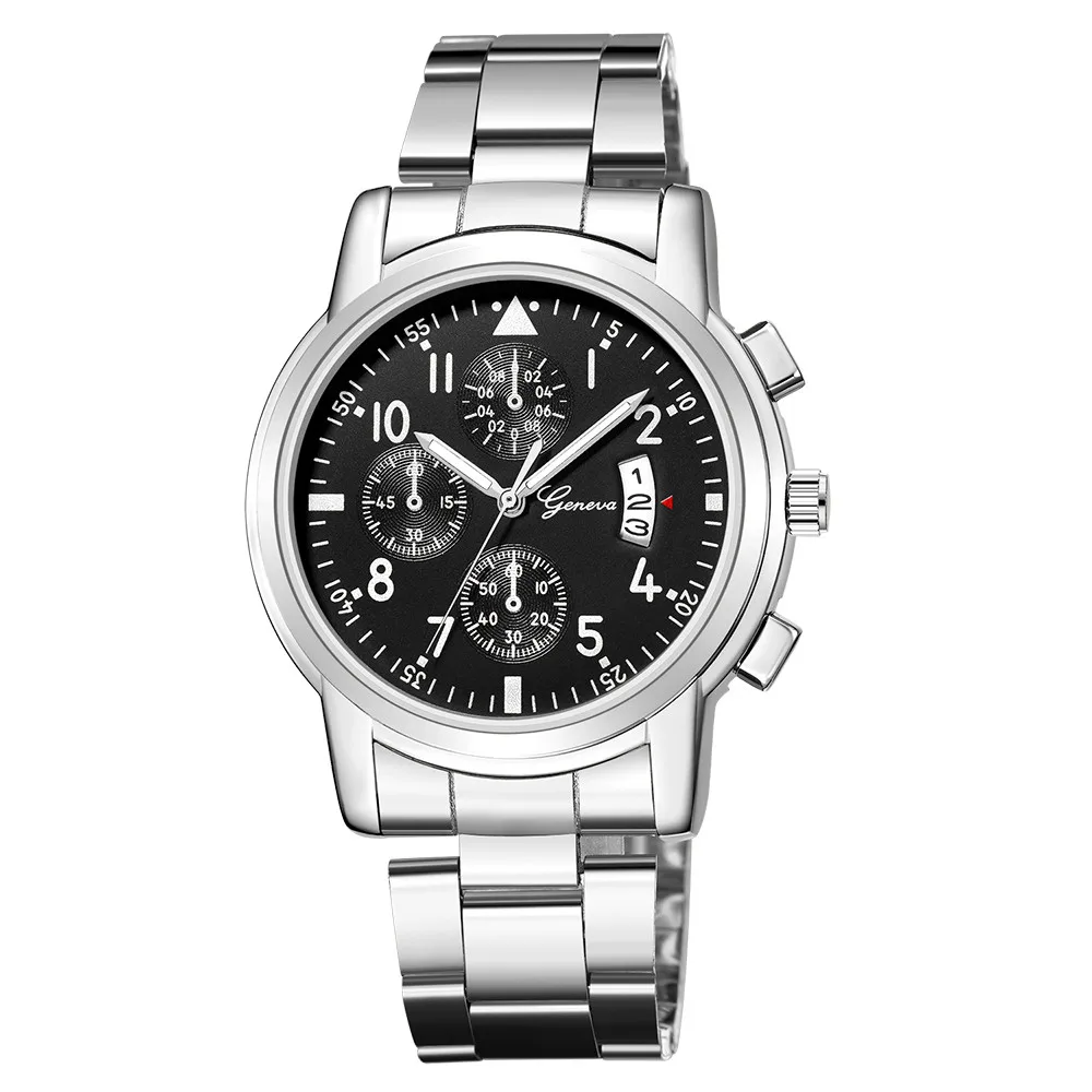 Хит, мужские Кварцевые аналоговые наручные часы с датой из нержавеющей стали, спортивные мужские часы, подарки,, Wd3 sea