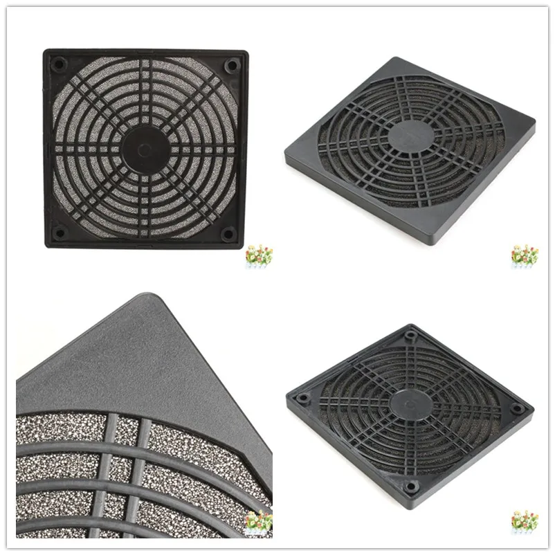 High Quality Black Dustproof ABS Plastic Multipurpose 120 X 10mm Protector Cover Mesh Case Fan Dust Filter For PC | Компьютеры и офис