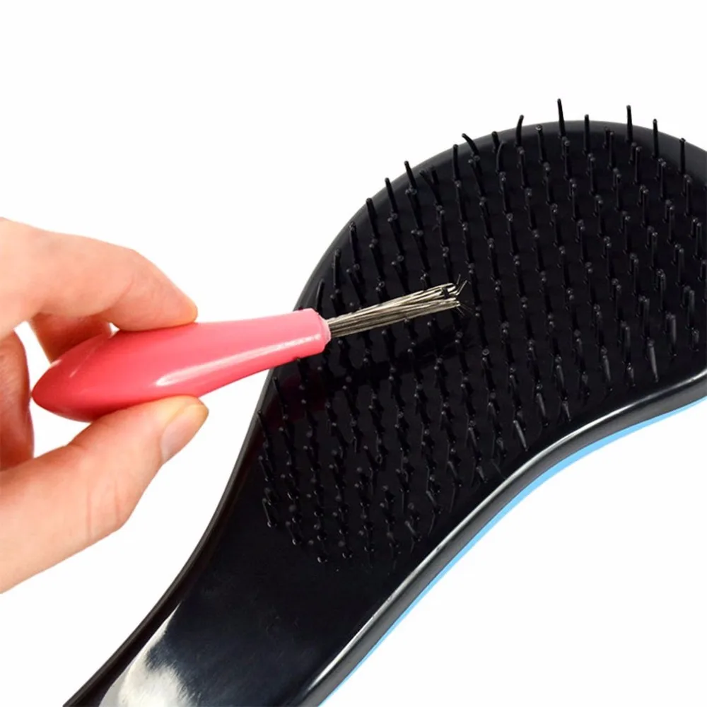 Practical Hair Comb Brush Cleaner Cleaning Tool Hair Remover Embedded Beauty Tools Plastic Handle Hair Brush Cleaner Practical Hair Comb Brush Cleaner Cleaning Tool Hair Remover Embedded Beauty Tools Plastic Handle Hair Brush Cleaner