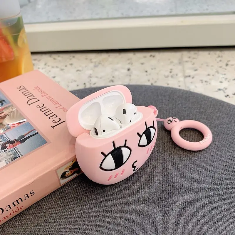 3D silicone ear sleeve for airpods Cute cartoon protective shell for Apple Wireless Bluetooth Headphone Protection Cover