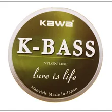 KAWA продукт K-BASS 100 м нейлоновая рыболовная леска, японская импортная НЕОБРАБОТАННАЯ леска, прочная нейлоновая леска