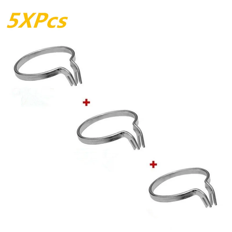 

5 Pcs of Metal Ring Holder for Placing Dental Sectional Contoured Matrices Matrix Ring Delta Wedges