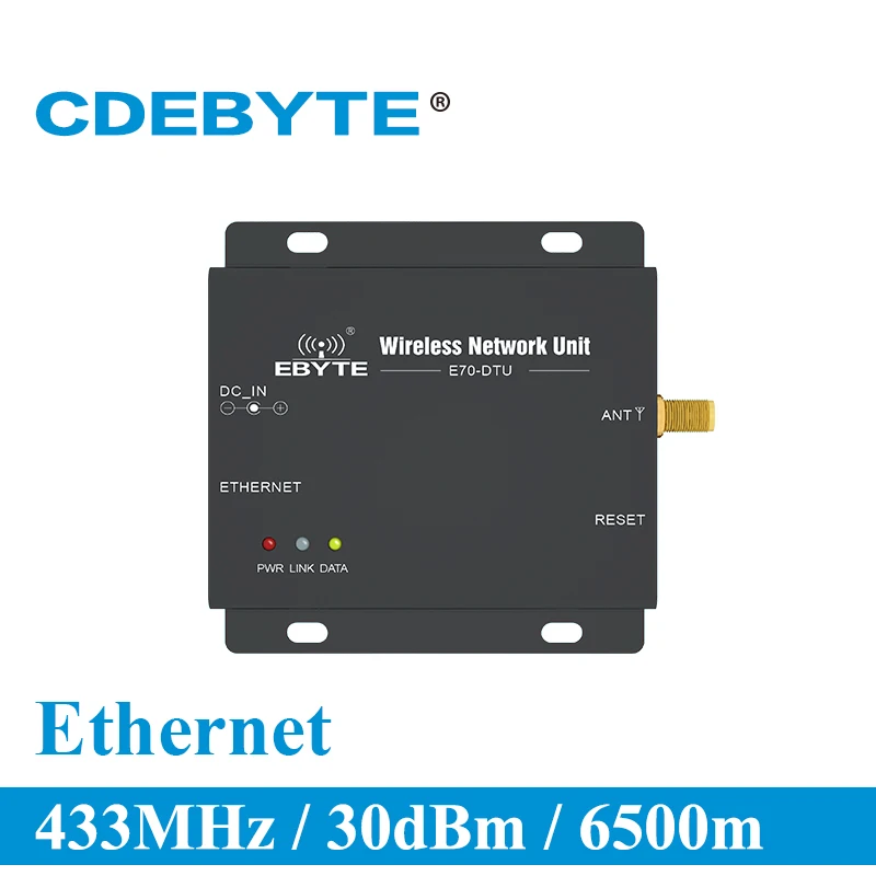 

E70-DTU(433NW30-ETH) Ethernet Long Range 433MHz 1W Star Network IoT uhf Wireless Transceiver rf Module 433 MHz Data Transmitter