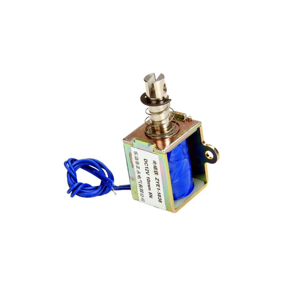 DC 12V Pull Type Open Frame Solenoid Electromagnet (ZYE1-1038)
