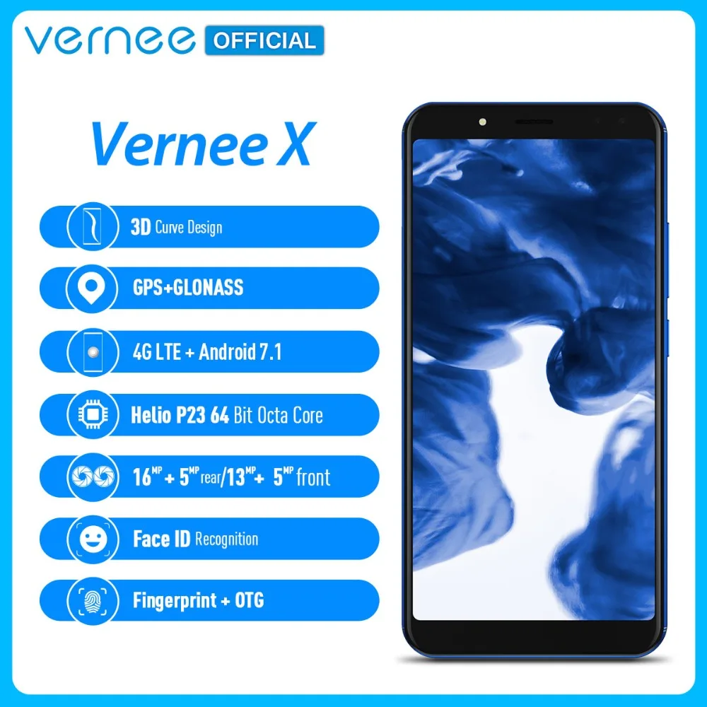 Vernee X 6.0 Inch 6200mAh 18:9 FHD Smartphone 4G LTE Cell Phone Face ID 4GB RAM 64GB ROM MTK6763 Octa Core 16.0 MP Mobile Phone Vernee X 6.0 Inch 6200mAh 18:9 FHD Smartphone 4G LTE Cell Phone Face ID 4GB RAM 64GB ROM MTK6763 Octa Core 16.0 MP Mobile Phone