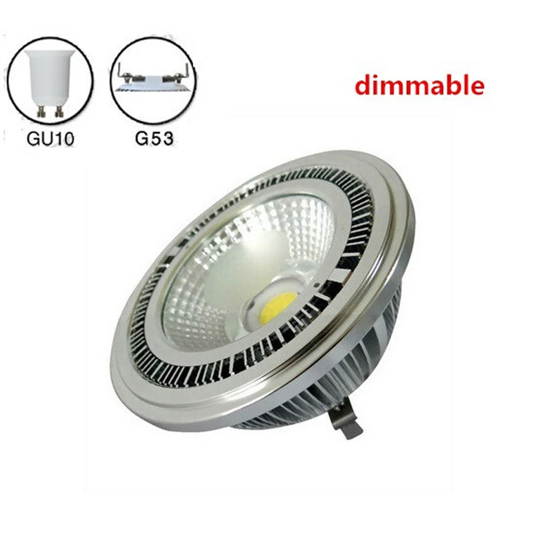 4 шт./лот затемнения 10 Вт G53 GU10 вел AR111 прожектор Epistar Алюминий fin хороший отвод тепла ar111 лампа ra80 85-265 В
