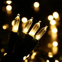 Hi-Lumix светодиодный мини-гирлянда M5 100 светодиодный s Солнечная Фея рождественское освещение для наружного сада патио Свадебные Рождественские вечерние украшения