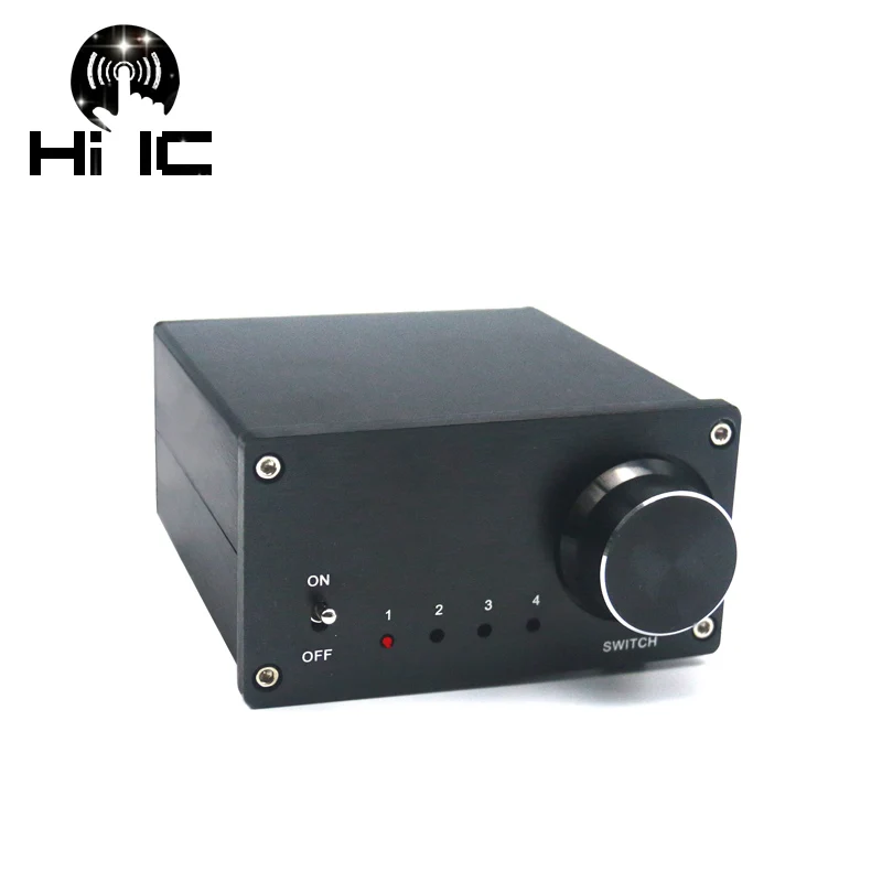 4 входа 1 выход/1 вход 4 выхода двусторонний аудио переключатель сигналов переключатель сплиттер селектор коробка звук с RCA AC100V-240V