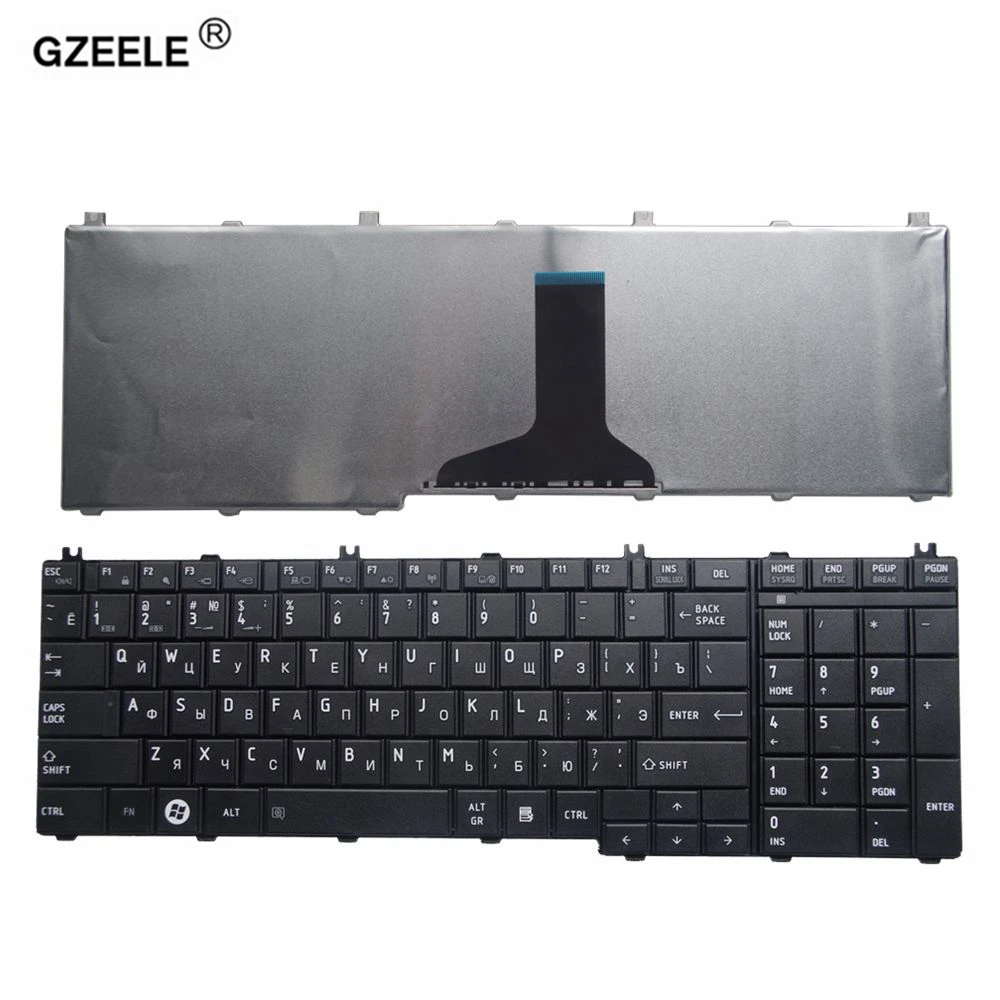 Gzeele русский ноутбук клавиатура для Toshiba Satellite C650 C655 C660 C670 L675 L750 L755 L670 L650 L655 L670 L770 L775 L775D RU