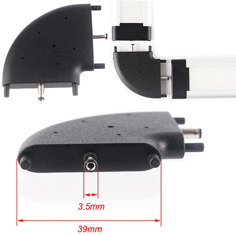 

Side-emitting Cabinet Light Corner Junction Clip Led Strip Light Connectors L-Shaped Connector For Kitchen Bar Light 12v/24v