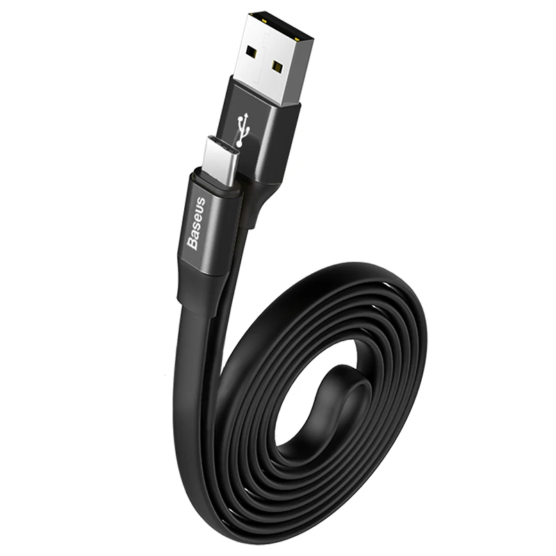 Baseus usb type-C кабель для samsung S9 Plus S8 huawei mate 10 lite USB зарядный кабель провод для быстрого заряда шнур USB C