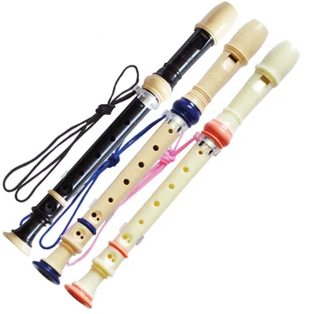 

Hot Selling German 8 Holes Soprano Plastic Recorder C Key Clarinet 3 Color to Choose Flute for beginner Student Gift